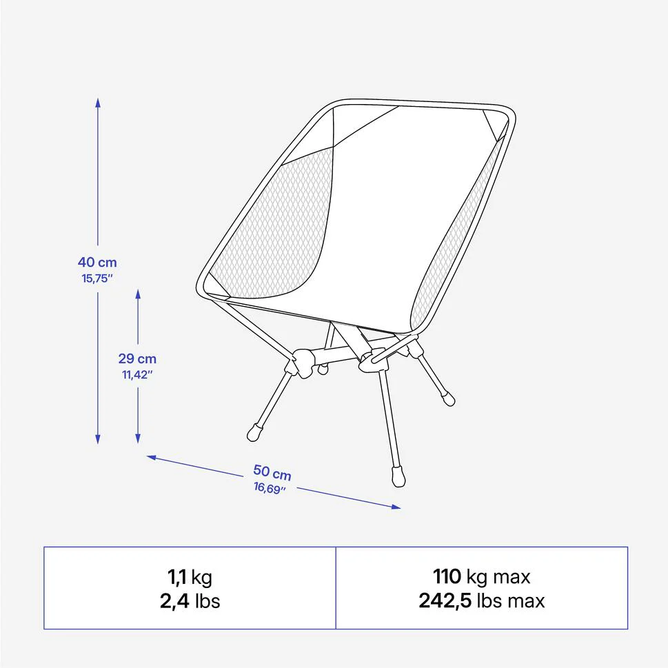 Quechua MH500 Compact Camp Chair - Image 9