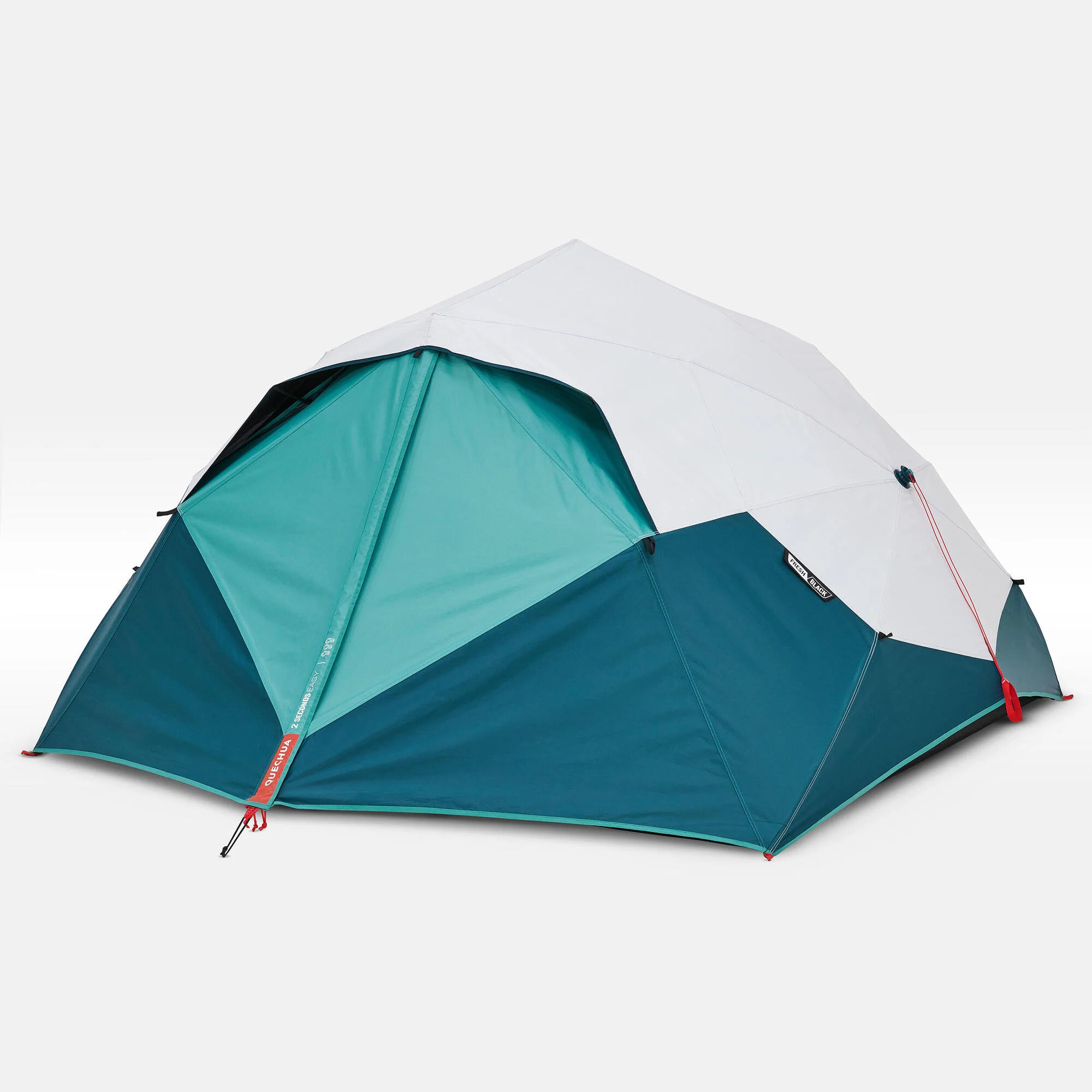Quechua 2 Second Easy Fresh & Black Waterproof Pop Up Camping Tent 3 Person - Image 16