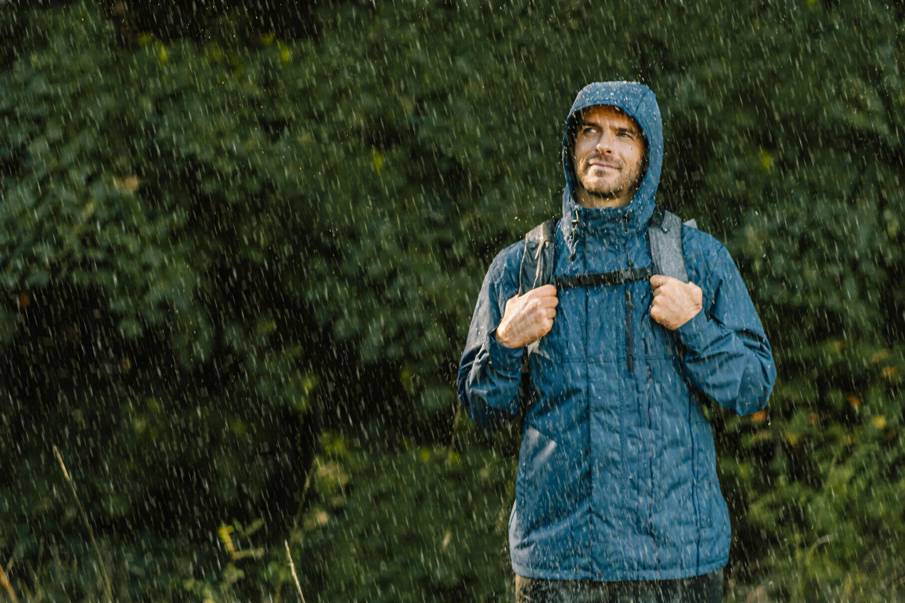 Quechua Men's NH500 Imper Waterproof Rain Jacket - Image 31