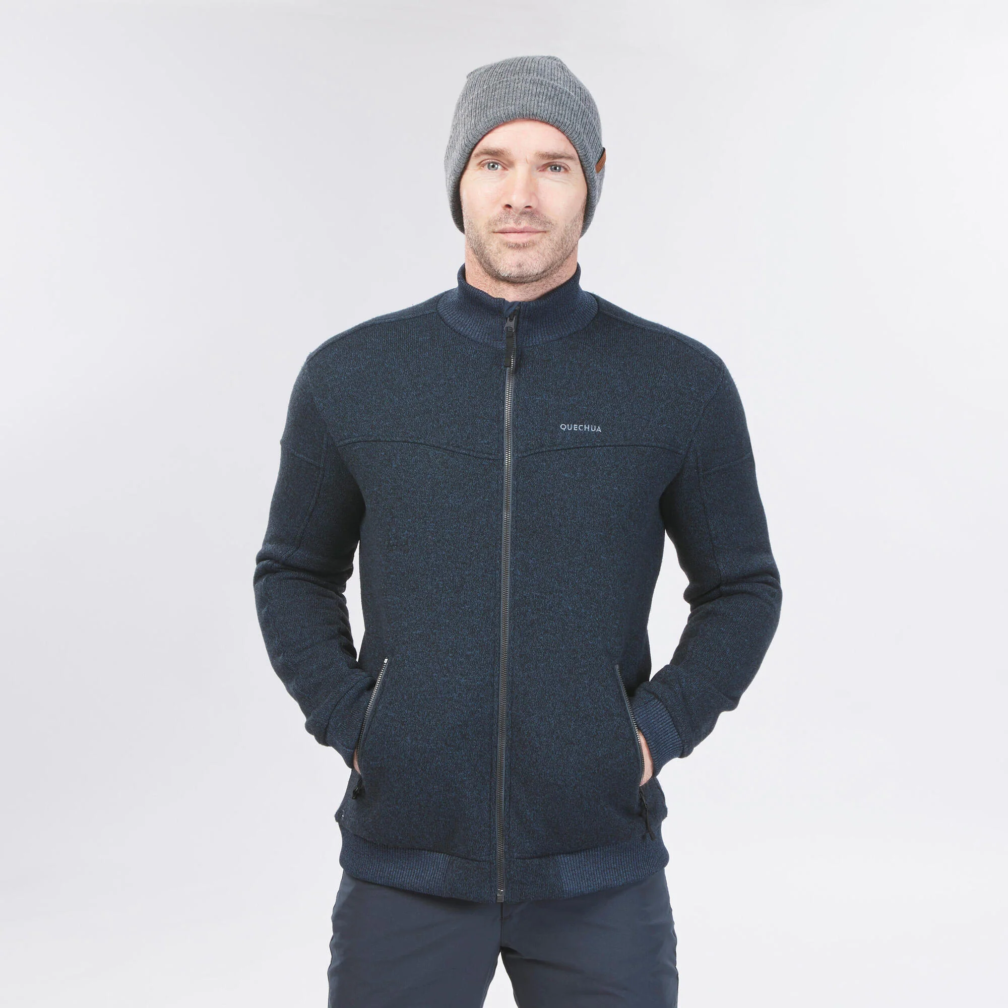 Quechua Men's SH100 Fleece Winter Jacket - Image 5