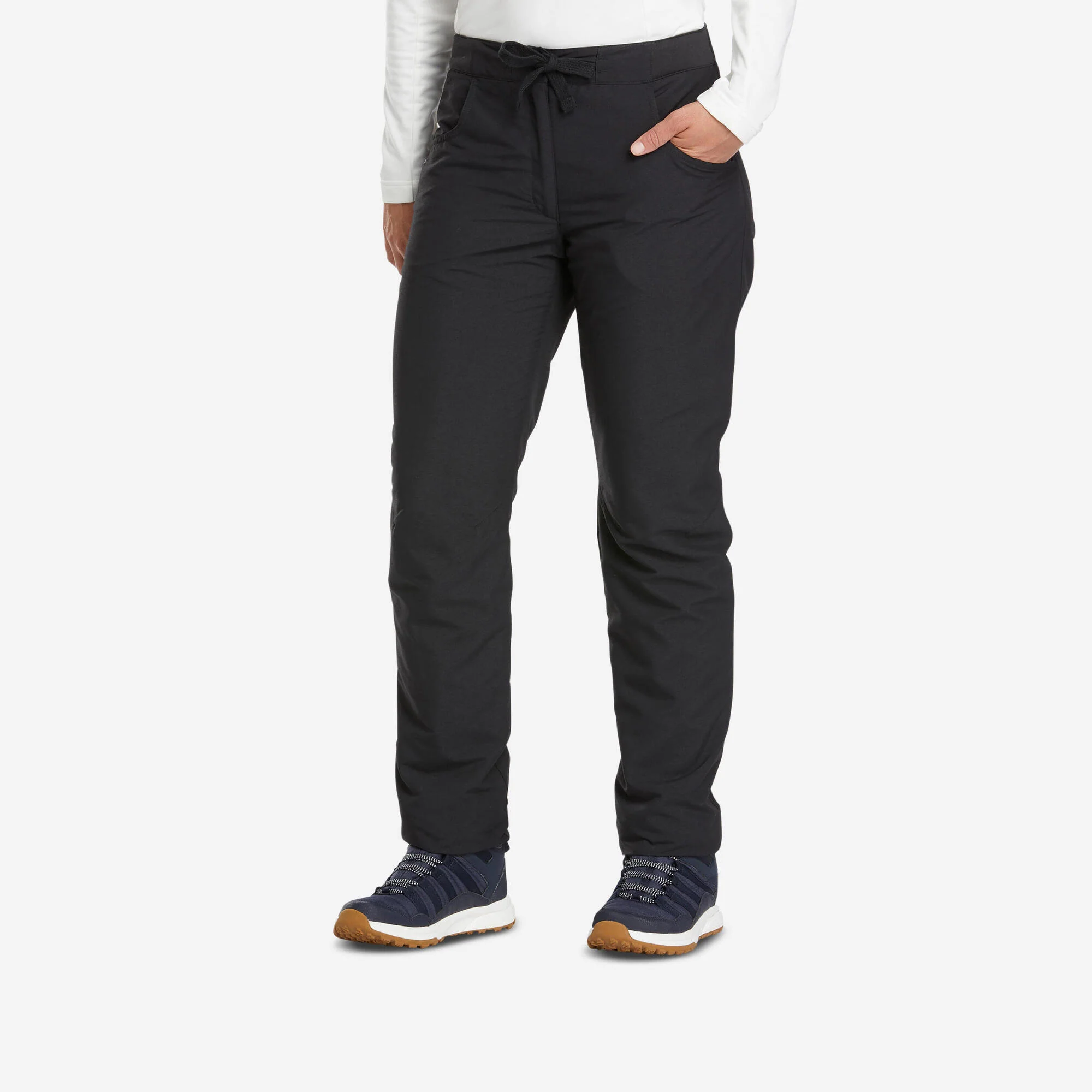 Quechua Women’s NH100 Water-Repellent Fleece-Lined Winter Hiking Pants