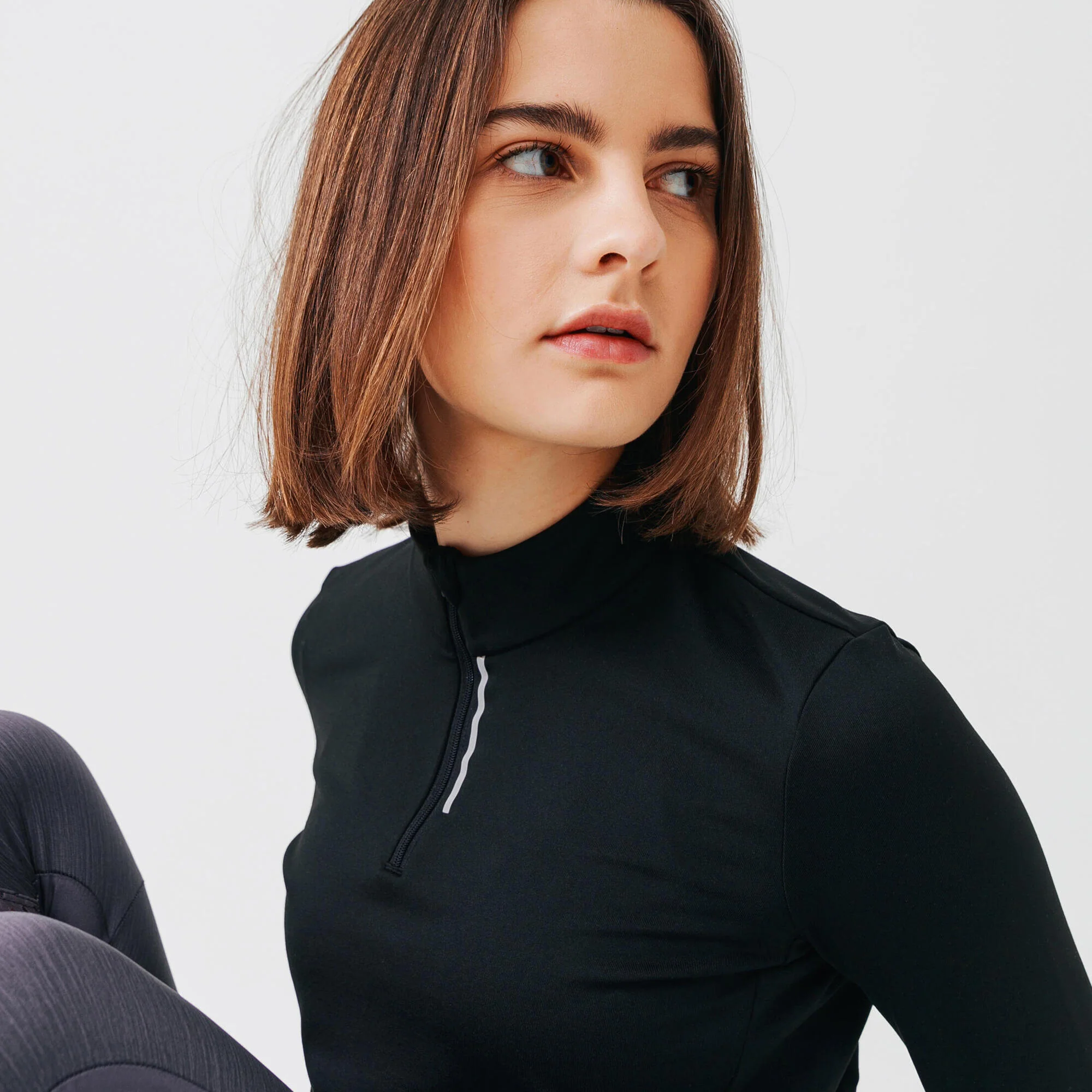 Women's 100 Long-Sleeved Half-Zip Running T-shirt - Image 5