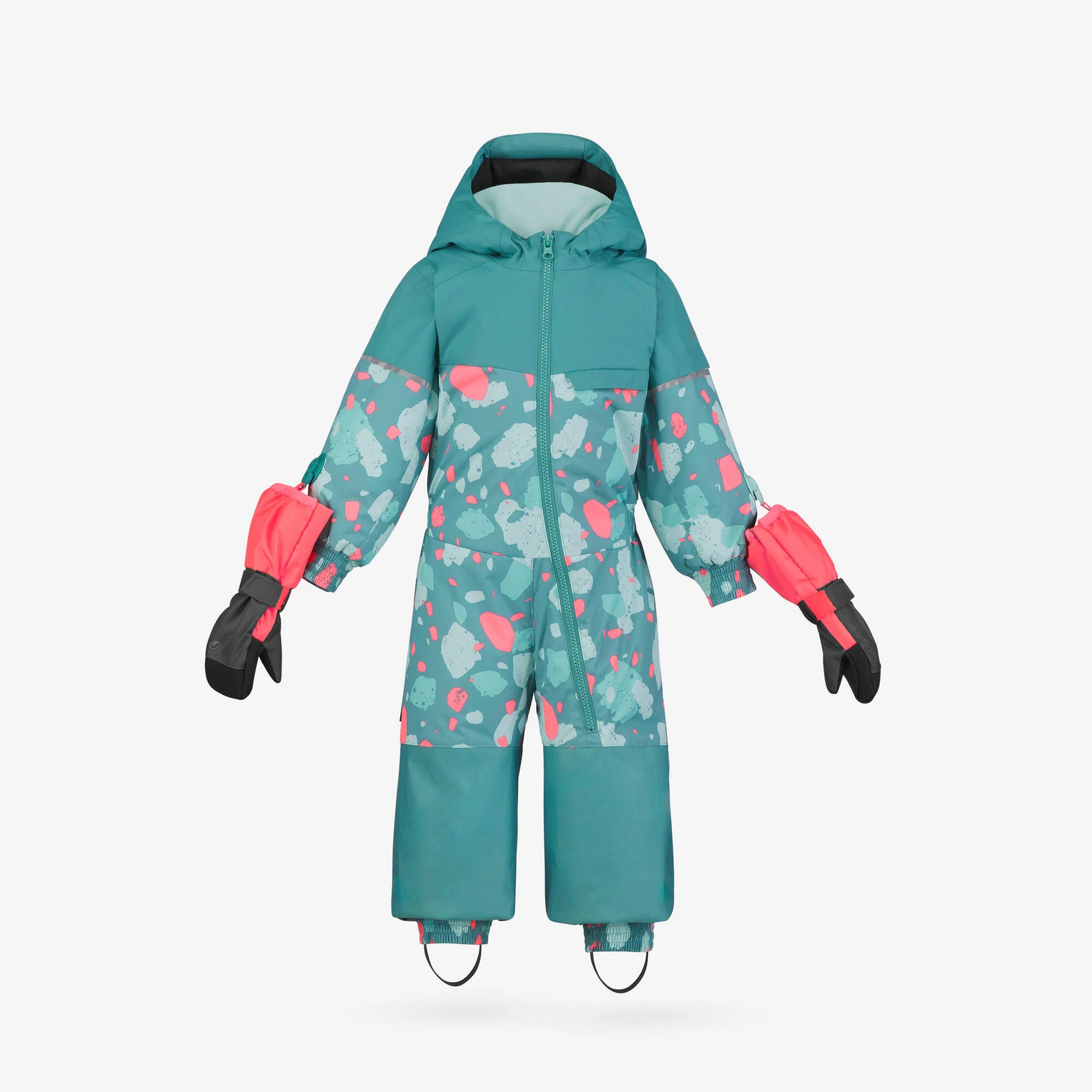 Wedze Kids' 500 Adjustable Waterproof Snowsuit - Image 2