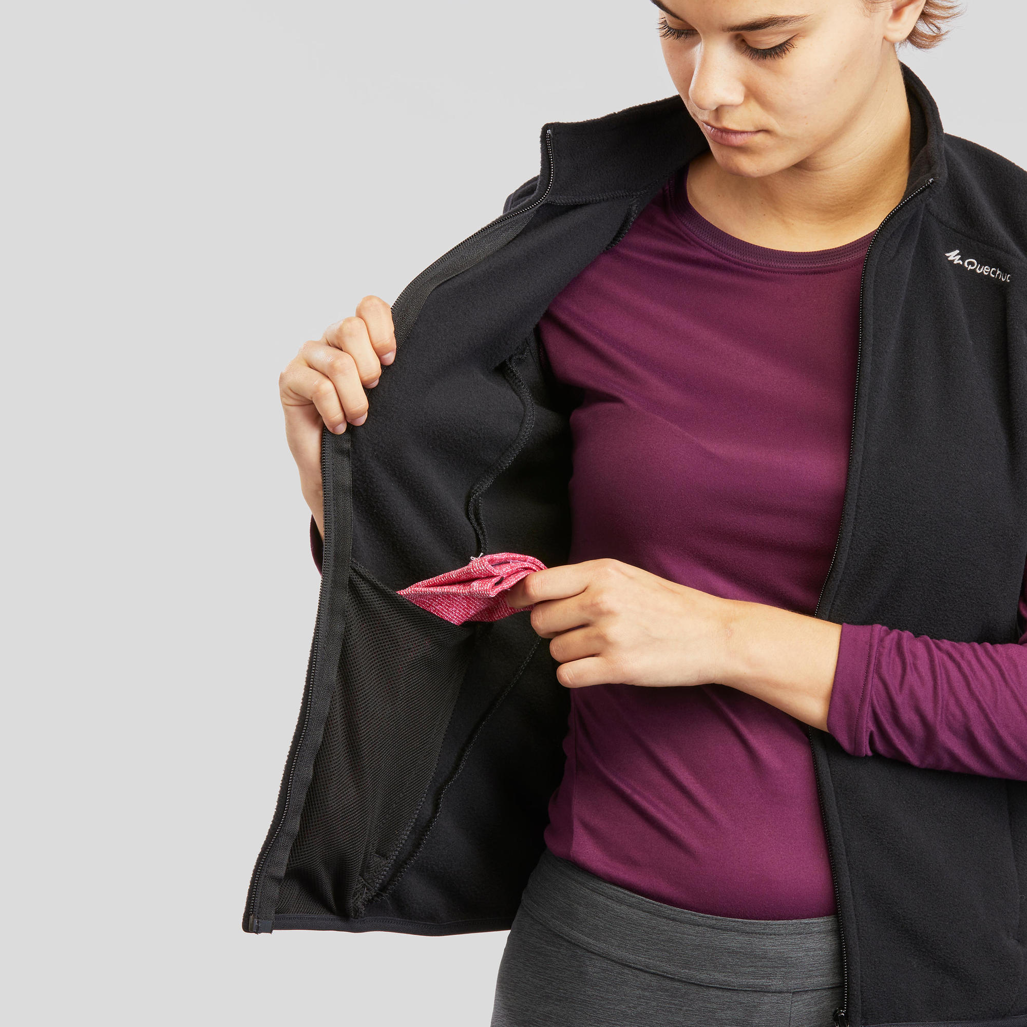 Quechua Women's MH120 Hiking Fleece Vest - Image 5